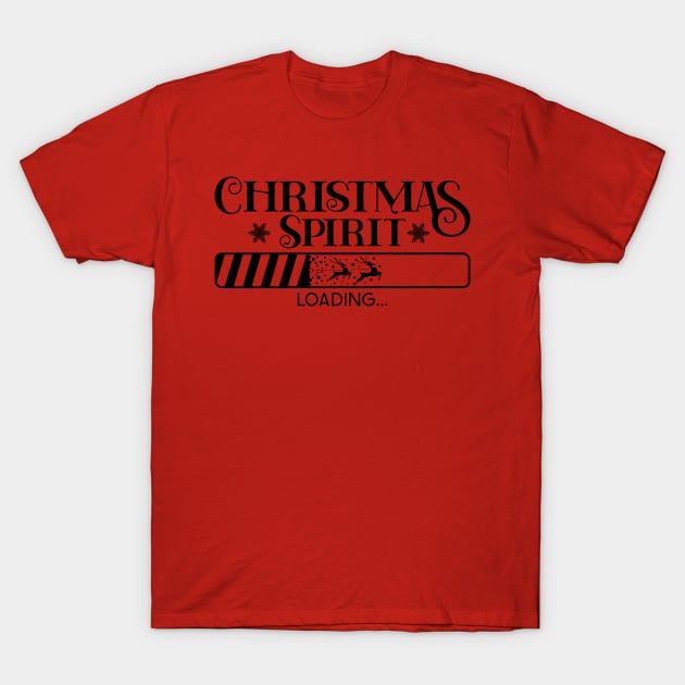 Christmas Spirit Loading T-Shirt by Pop Cult Store